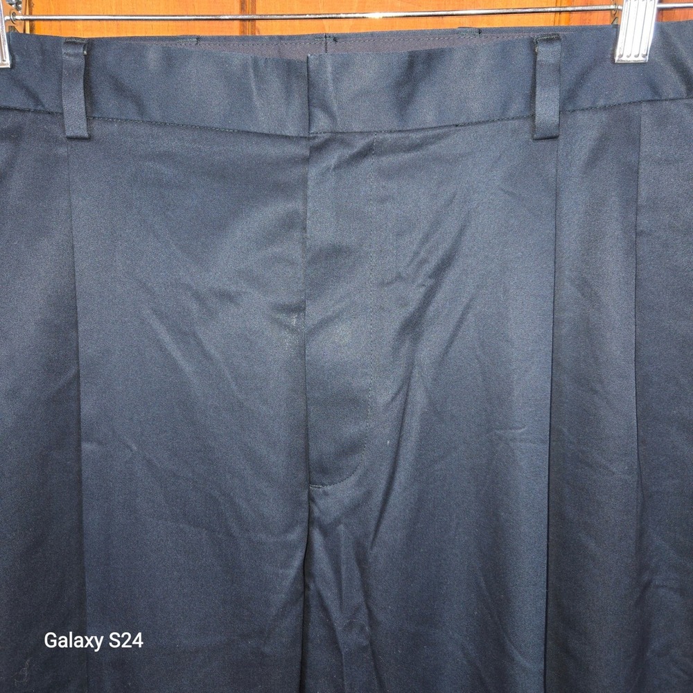 Jos A Bank‎ Mens Dark Navy Stays Cool Dress Pants Size 40x30 Pleated